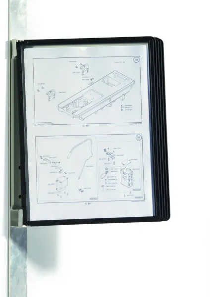 Durable Vario Magnet arkiveringssystem svart A4