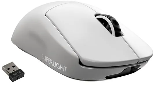 Logitech G PRO X SUPERLIGHT - Gaming-mus - Optisk - 5 knappar - Vit