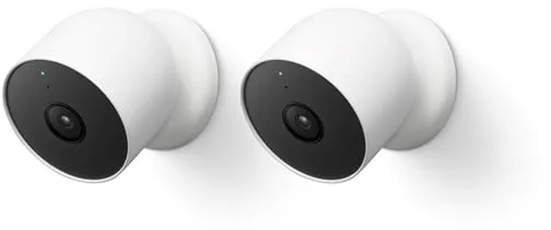 Google Nest Cam - Batteridriven säkerhetskamera för utomhus-/inomhusbruk 2-pack