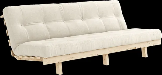 Karup Design Lean Bäddsoffa med Alpha Madrass 130x200 Linne/Raw